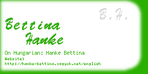 bettina hanke business card